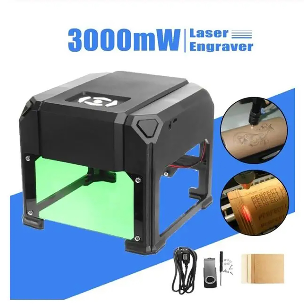 Mini Laser Engraver Cnc Router - ミニ USB 3000MW CNC レーザー彫刻機 110V220V
