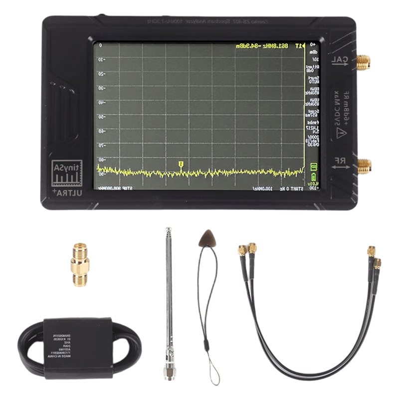 Signal Generator Spectrum Analyzer - KYCOR 高周波信号発生器、5000mAhバッテリー、4インチディスプレイ、100kHz～7.3GHzのスペクトラムアナライザー、ドローン検知機能搭載。