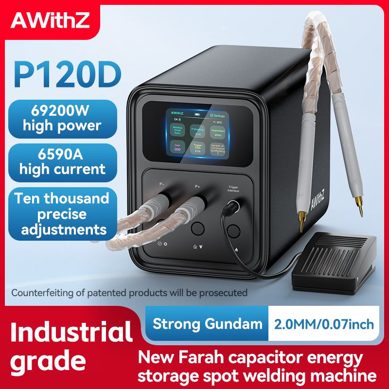 Spot Welder 18650 Battery Pack - Awithz 69200Wスポット溶接機 6590A高電流スーパーファラッドコンデンサスポット溶接機 DIY 18650リチウム電池用