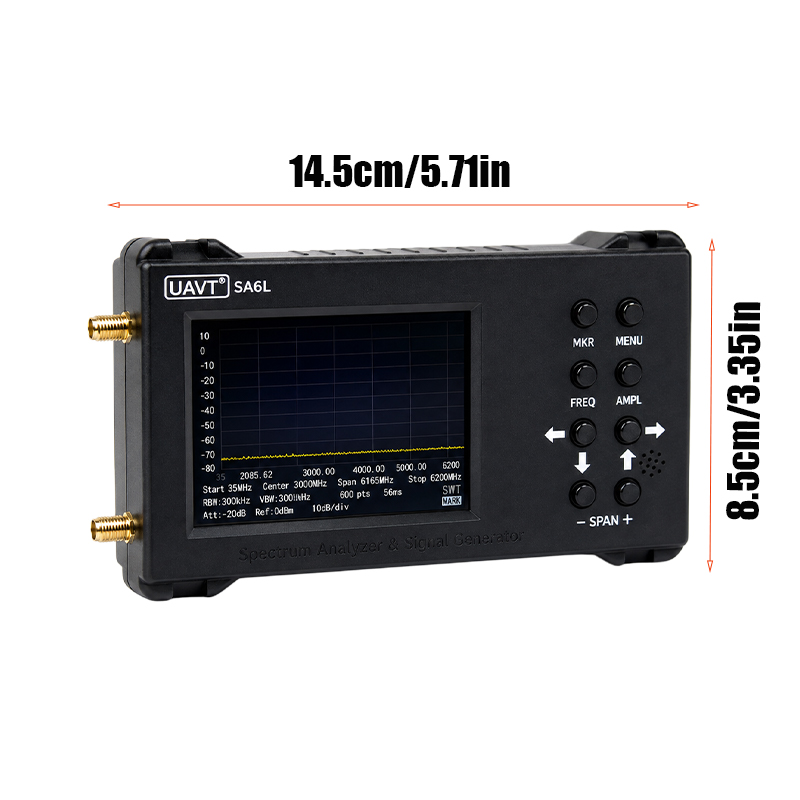 6GHzポータブルスペクトラムアナライザー信号発生器UAVT - Signal Generator Spectrum Analyzer のレビューと価格